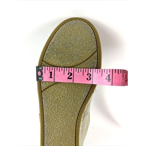 Skechers BOBS Memory foam Light Beige Canvas Slip on Shoes Womens SZ 9.5 - Picture 13 of 15